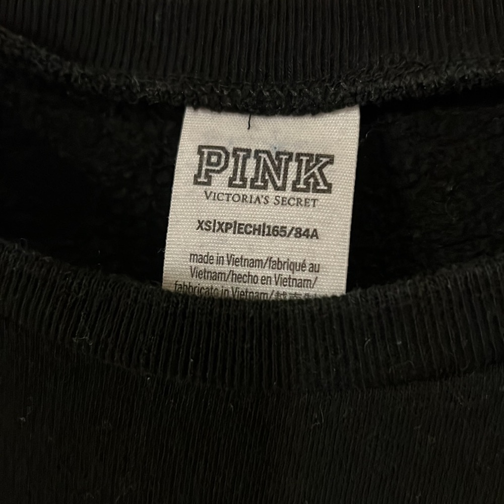 Lightly worn black PINK crewneck size XS - Picture 11 of 12